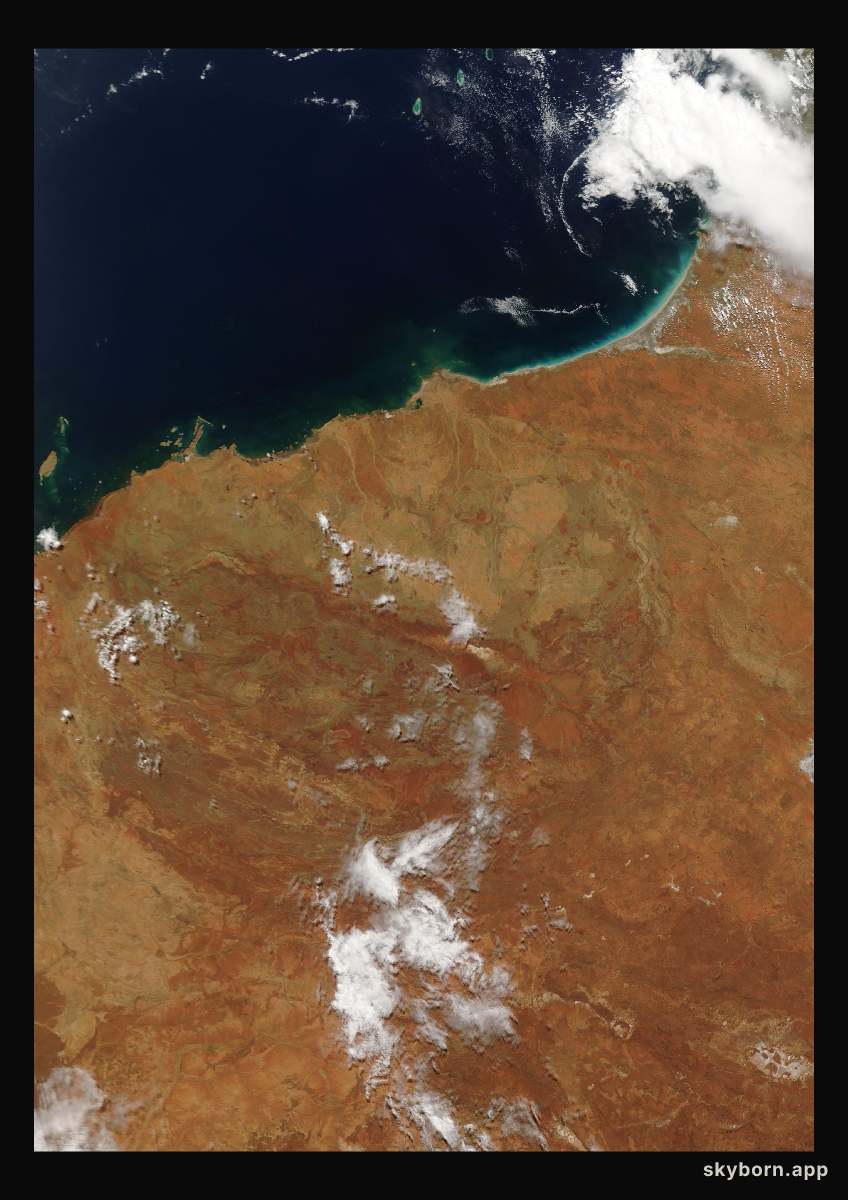 The Earth on 18 March 2005 · Pilbara, Western Australia