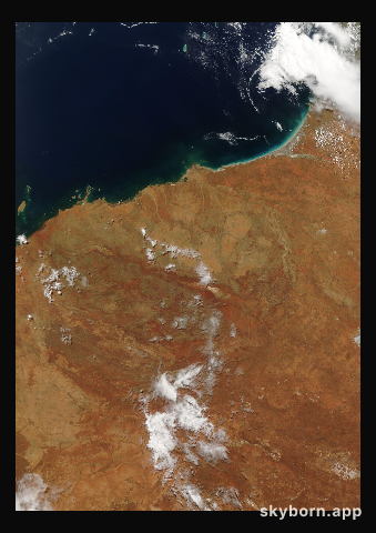The Earth on 18 March 2005 · Pilbara, Western Australia