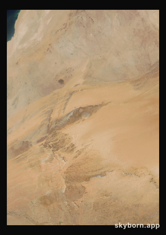 The Earth on 22 March 2005 · Eye of the Sahara, Mauritania