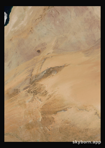 The Earth on 25 March 2005 · Eye of the Sahara, Mauritania