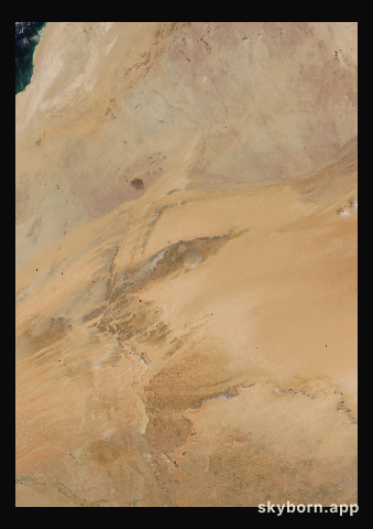 The Earth on 27 March 2005 · Eye of the Sahara, Mauritania