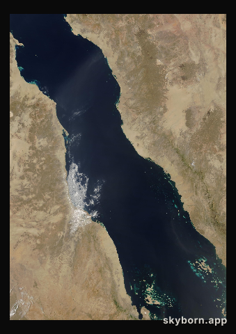 The Earth on 31 March 2005 · Red Sea