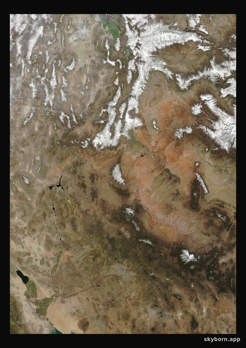 The Earth on 1 April 2005 · Colorado Plateau