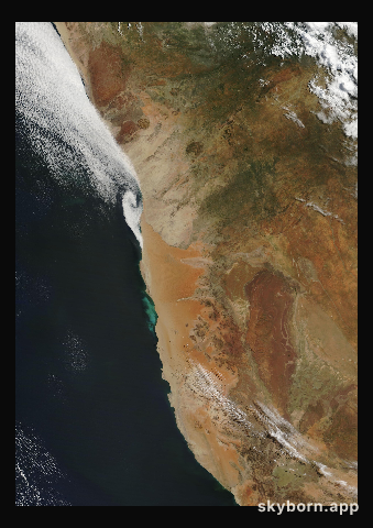 The Earth on 2 April 2005 · Namib Desert
