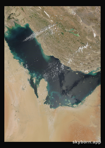 The Earth on 4 April 2005 · Persian Gulf