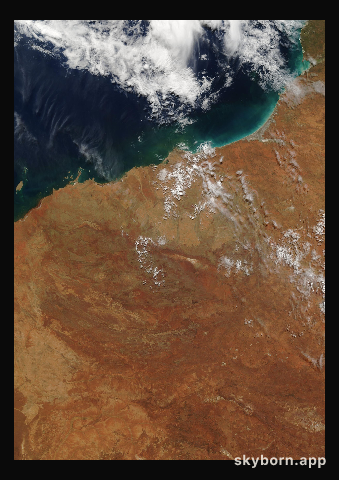The Earth on 10 April 2005 · Pilbara, Western Australia