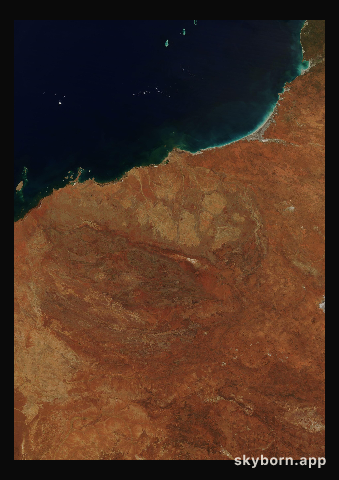 The Earth on 15 April 2005 · Pilbara, Western Australia