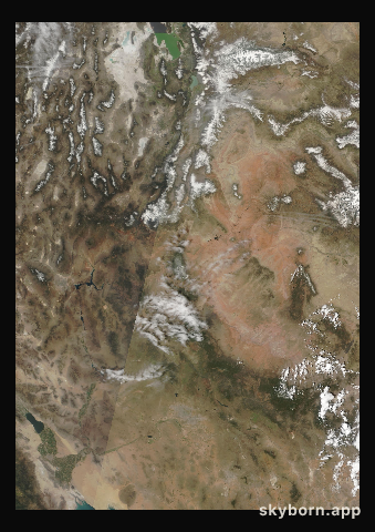 The Earth on 16 April 2005 · Colorado Plateau