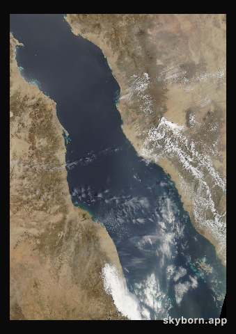 The Earth on 17 April 2005 · Red Sea