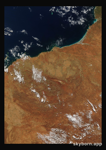 The Earth on 19 April 2005 · Pilbara, Western Australia