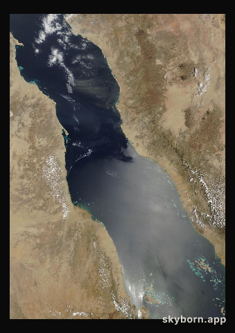 The Earth on 21 April 2005 · Red Sea