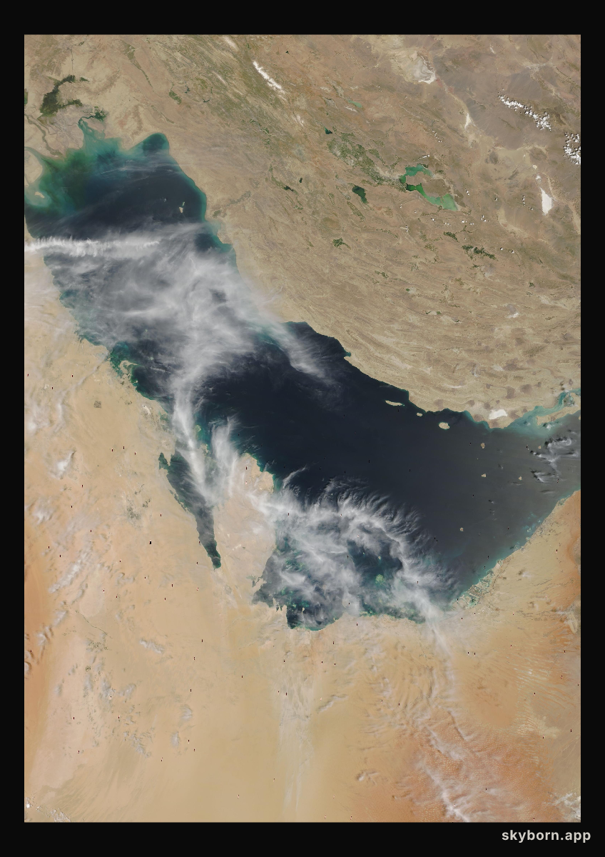 The Earth on 22 April 2005 · Persian Gulf