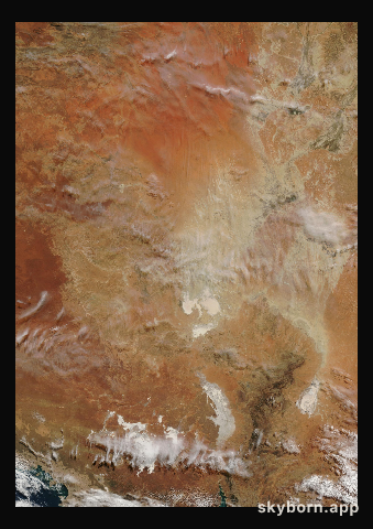 The Earth on 29 April 2005 · Lake Eyre, Australia