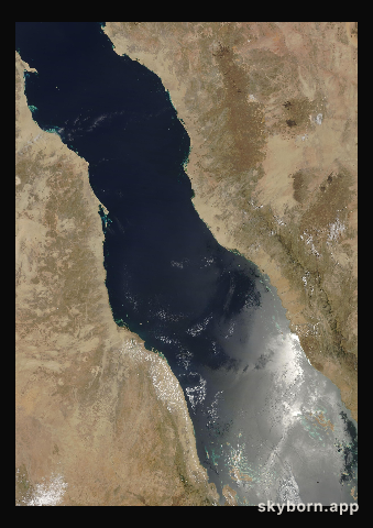 The Earth on 30 April 2005 · Red Sea