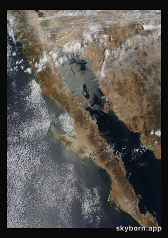 The Earth on 1 May 2005 · Baja California