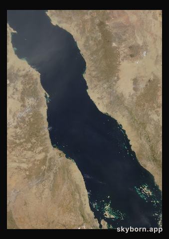 The Earth on 2 May 2005 · Red Sea