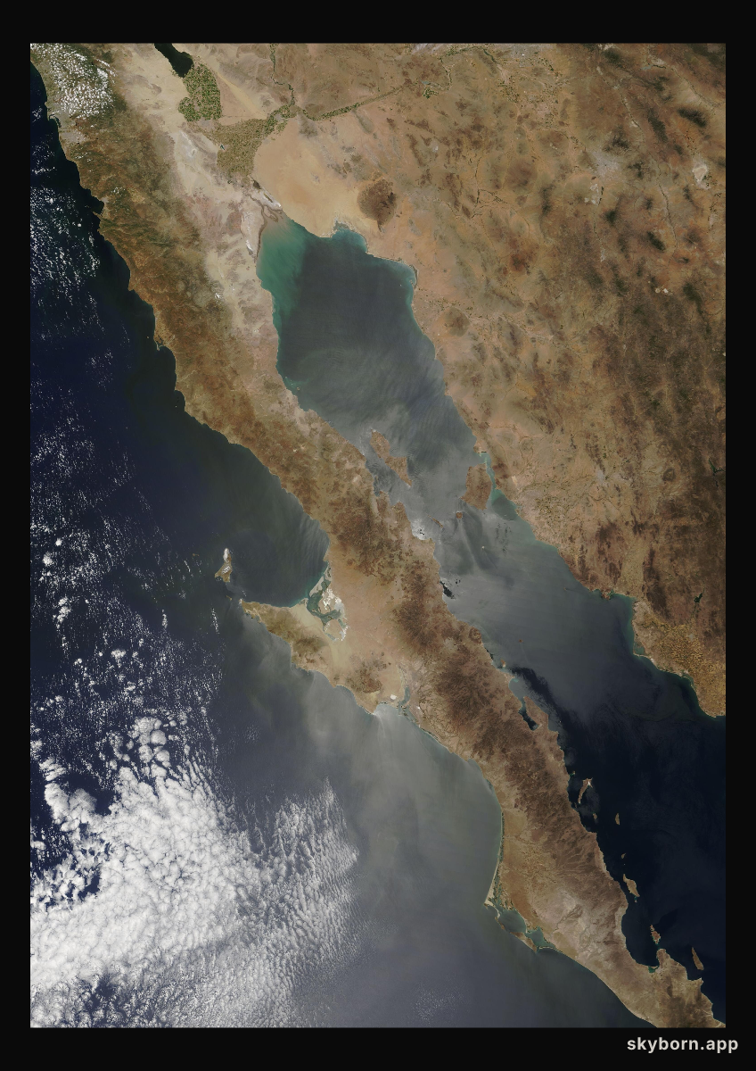 The Earth on 10 May 2005 · Baja California