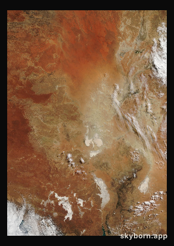 The Earth on 11 May 2005 · Lake Eyre, Australia