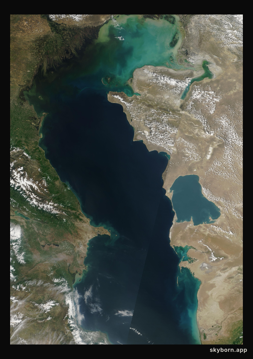 The Earth on 12 May 2005 · Caspian Sea