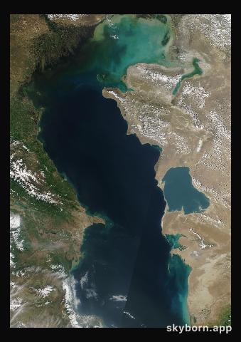 The Earth on 12 May 2005 · Caspian Sea