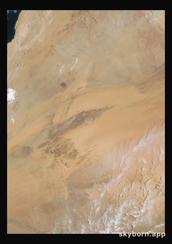 The Earth on 16 May 2005 · Eye of the Sahara, Mauritania