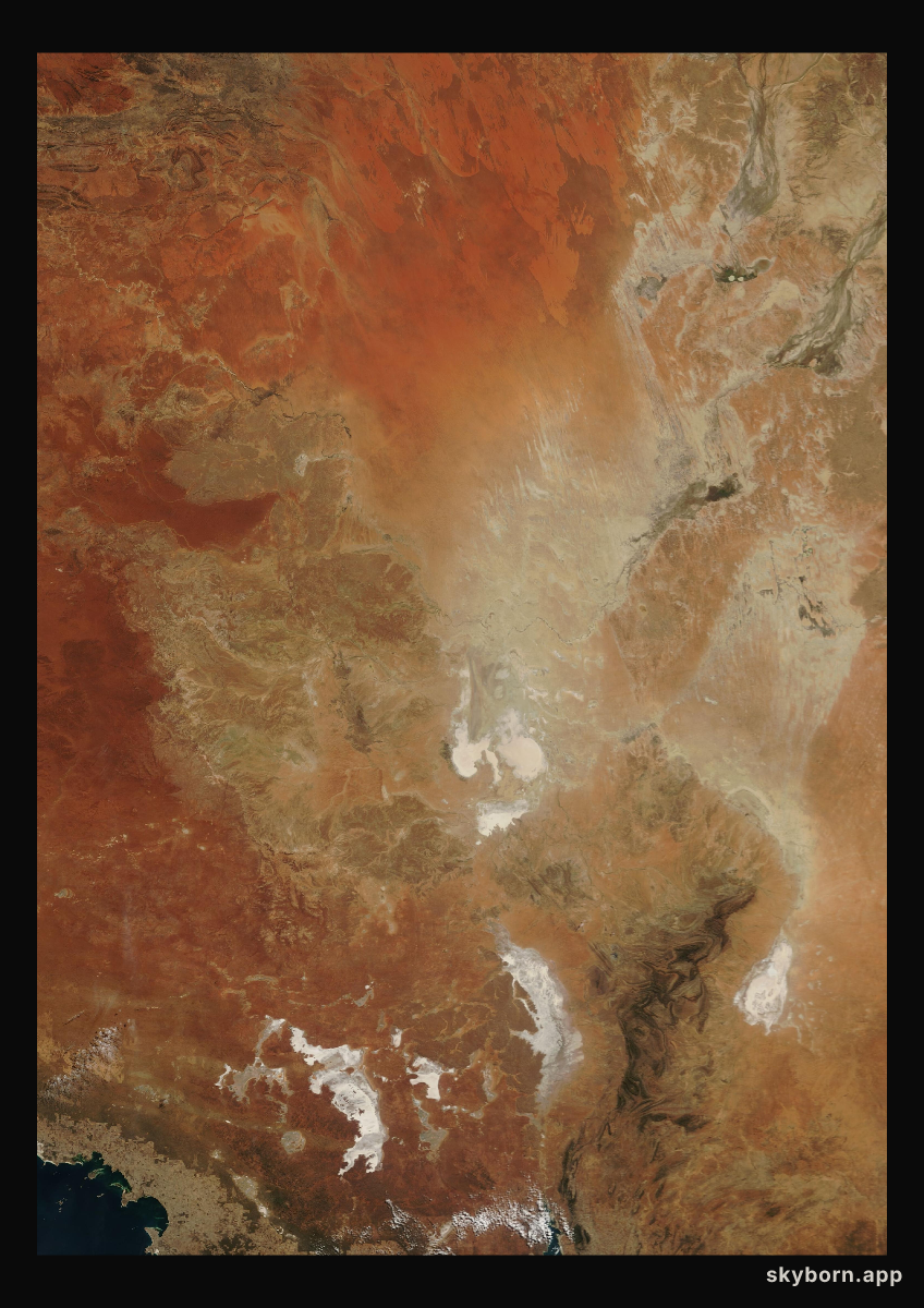 The Earth on 18 May 2005 · Lake Eyre, Australia