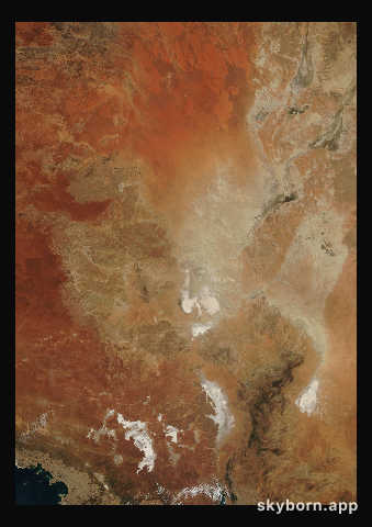 The Earth on 18 May 2005 · Lake Eyre, Australia
