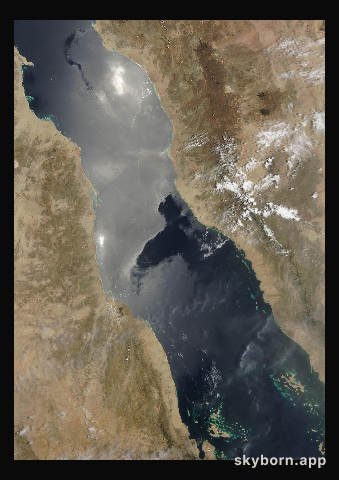 The Earth on 21 May 2005 · Red Sea