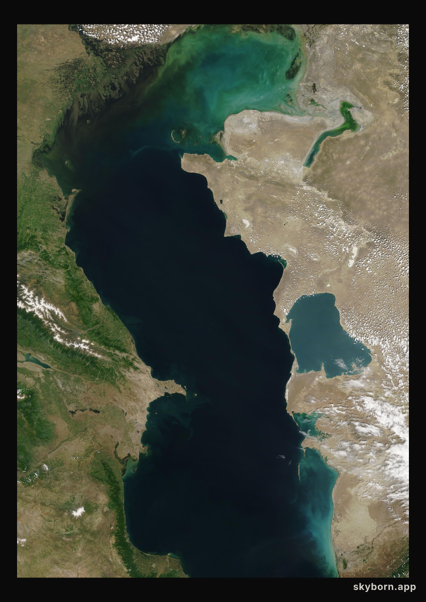 The Earth on 22 May 2005 · Caspian Sea