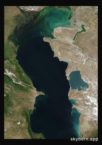 The Earth on 22 May 2005 · Caspian Sea