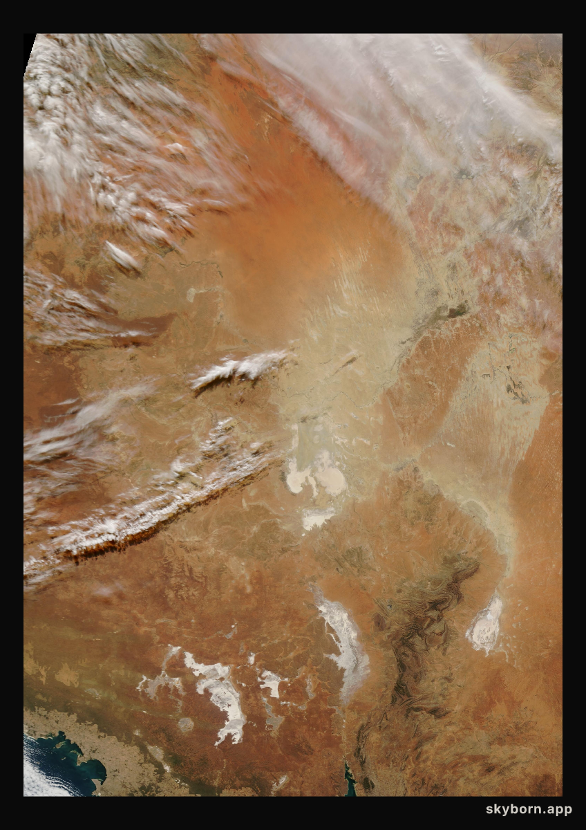 The Earth on 26 May 2005 · Lake Eyre, Australia