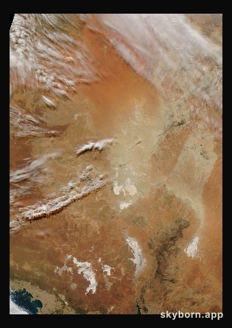 The Earth on 26 May 2005 · Lake Eyre, Australia