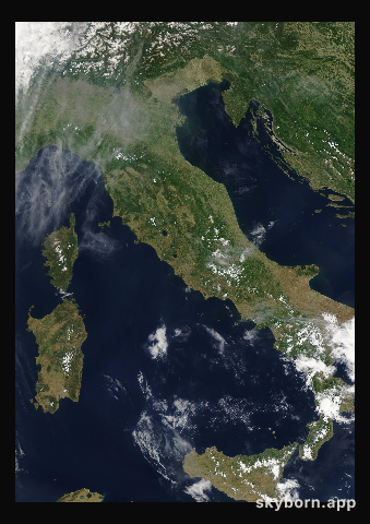 The Earth on 30 May 2005 · Italy and the Adriatic