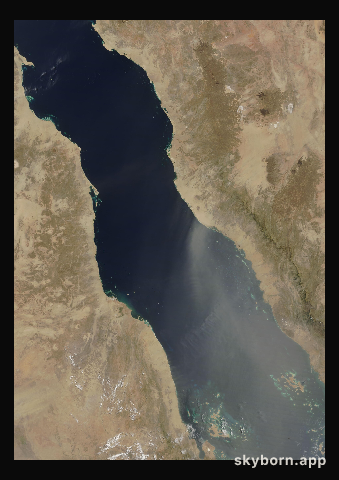 The Earth on 1 June 2005 · Red Sea