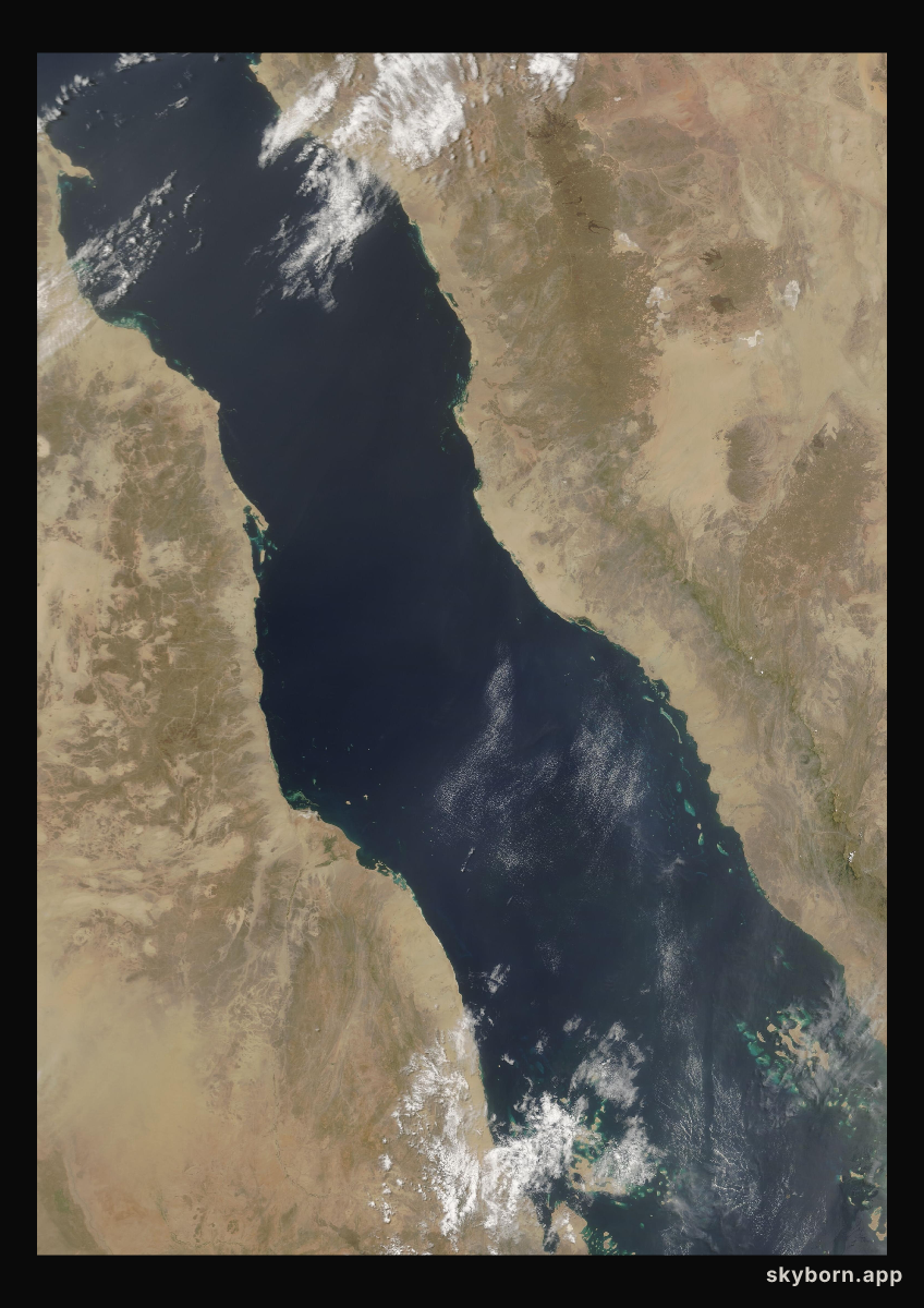 The Earth on 3 June 2005 · Red Sea
