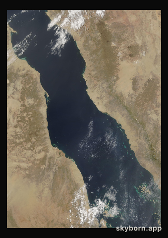The Earth on 3 June 2005 · Red Sea