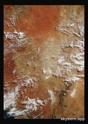 The Earth on 5 June 2005 · Lake Eyre, Australia