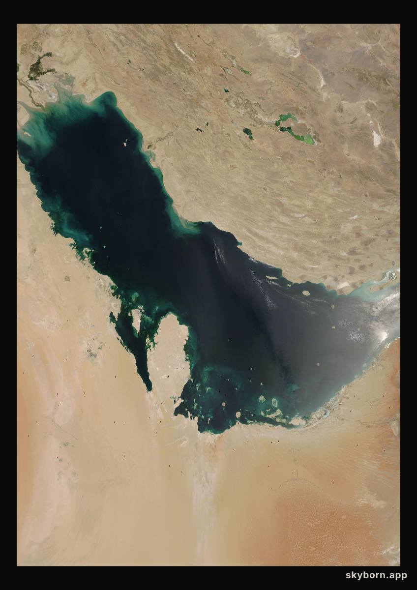 The Earth on 9 June 2005 · Persian Gulf