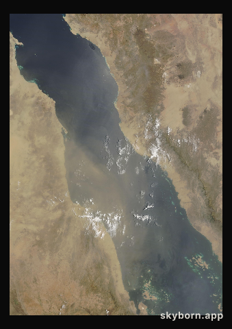 The Earth on 15 June 2005 · Red Sea