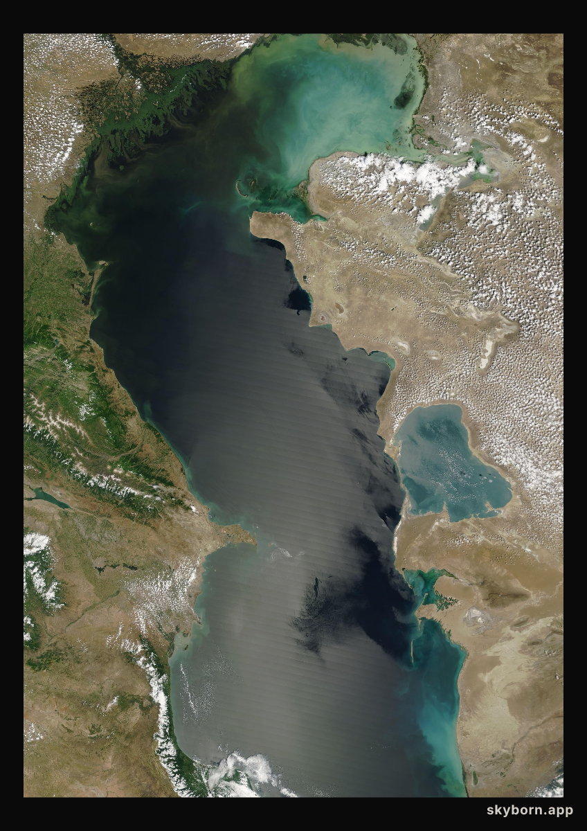 The Earth on 19 June 2005 · Caspian Sea