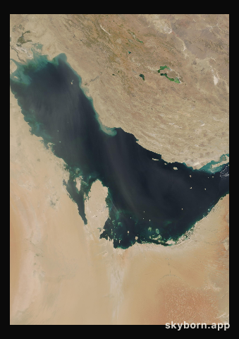 The Earth on 20 June 2005 · Persian Gulf