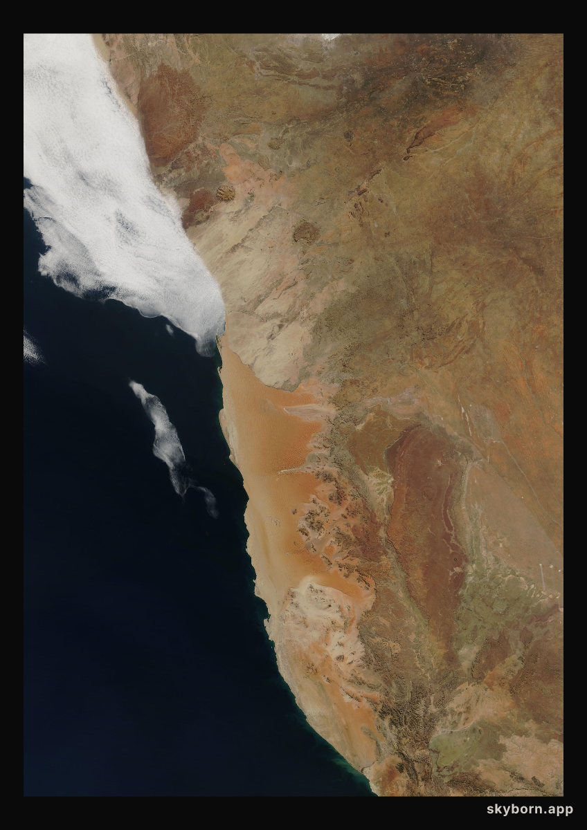 The Earth on 23 June 2005 · Namib Desert