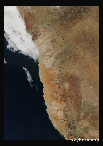 The Earth on 23 June 2005 · Namib Desert