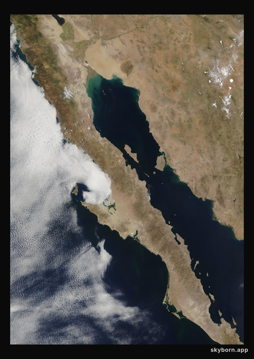 The Earth on 24 June 2005 · Baja California