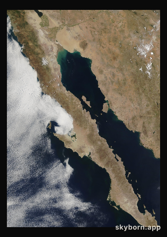 The Earth on 24 June 2005 · Baja California