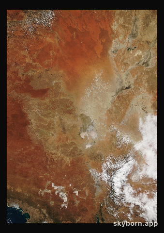 The Earth on 28 June 2005 · Lake Eyre, Australia
