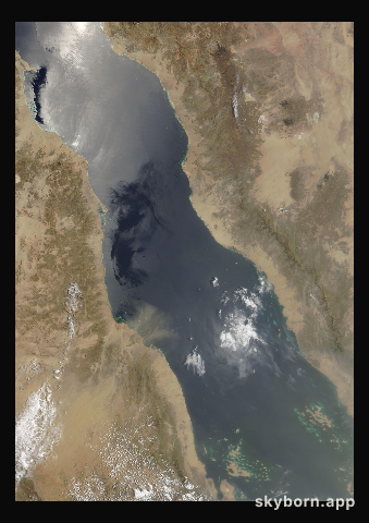 The Earth on 29 June 2005 · Red Sea