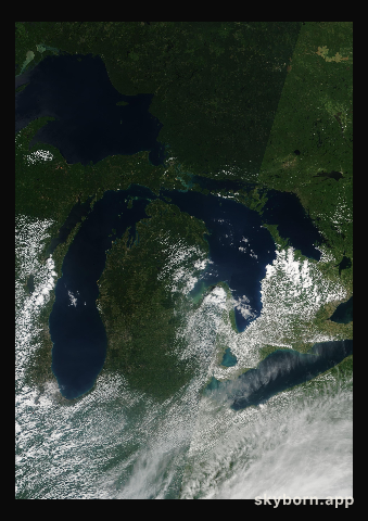 The Earth on 7 July 2005 · Great Lakes