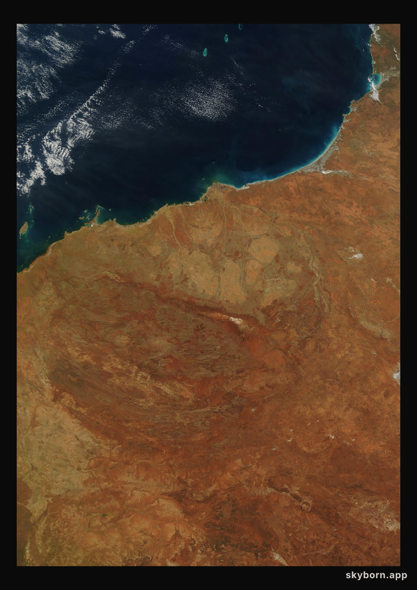 The Earth on 8 July 2005 · Pilbara, Western Australia