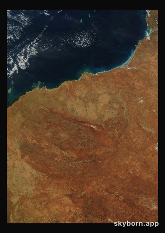 The Earth on 8 July 2005 · Pilbara, Western Australia